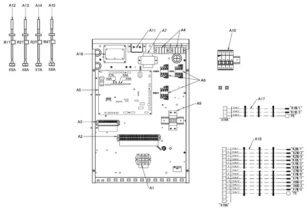 Exploded view Daikin EHVX04S18CB3V | LT binnendeel 4kW 230V: Elektra