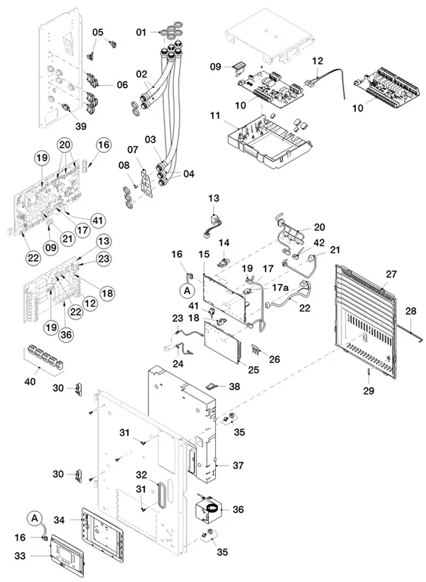 Exploded view Vaillant aroTHERM Split plus VWL 58/8.2 IS C2: Schakelkast