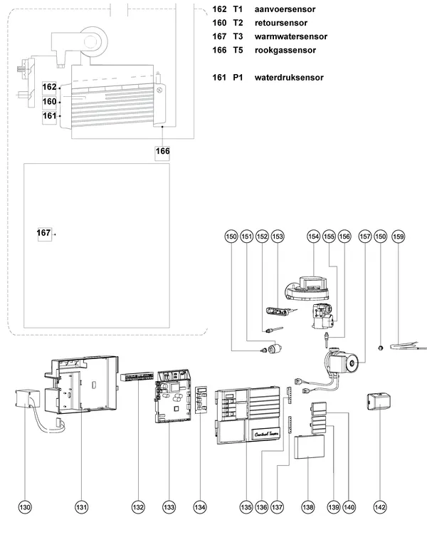 Vue éclatée Atag Q30CC | à partir de 2006 OSS2 : Électricité