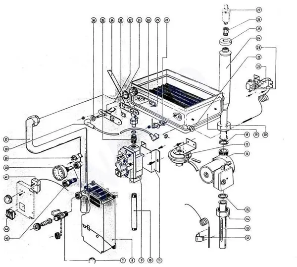 Exploded view Atag Blauwe Engel CZA 350: Wisselaar