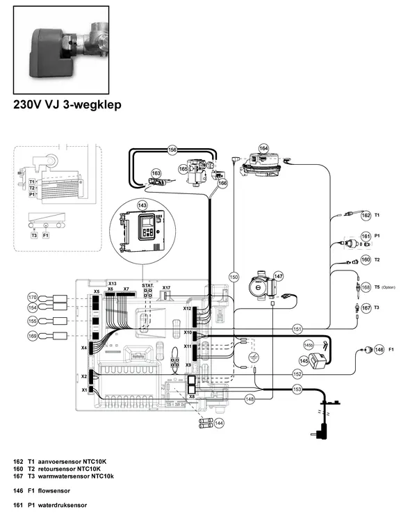 Exploded view Atag E264C | vanaf 8-2009 OSS2: 230v vj 3 wegklep