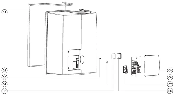 Exploded view Atag Perfect PF-SHR 15: Mantel