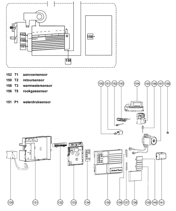 Exploded view Atag Q60S | vanaf 2005 OSS4: Elektra