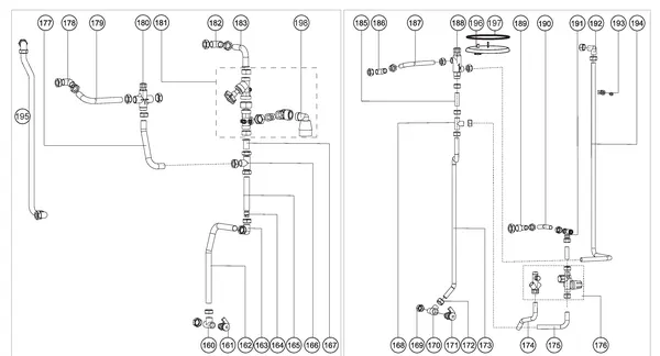 Exploded view Atag Q25SC 380N OSS1: Waterzijdig