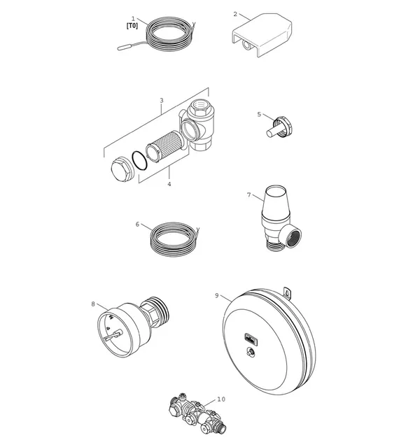 Exploded view Bosch Compress 7001i LWMF 12: Accessoire