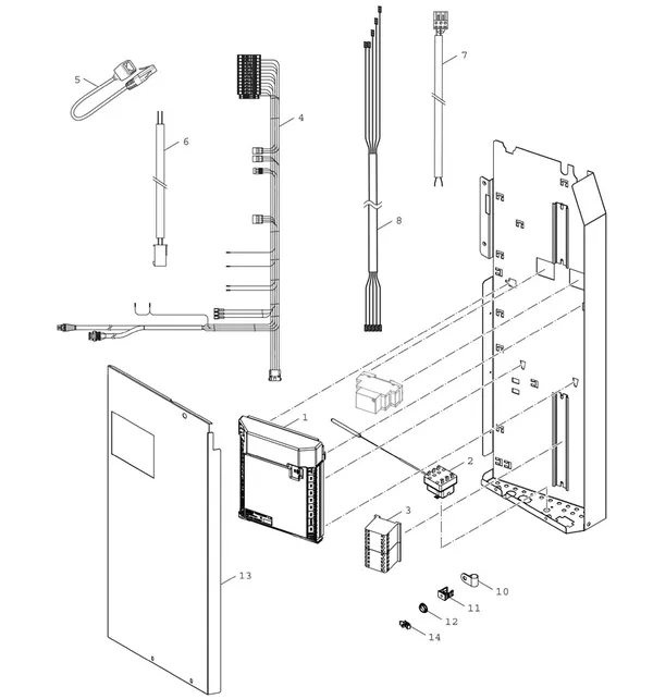 Exploded view Bosch Compress 7001i LWMF 16: Regelkast