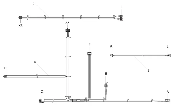 Exploded view Intergas Kombi Kompakt HReco 30 HR: Bedradingen