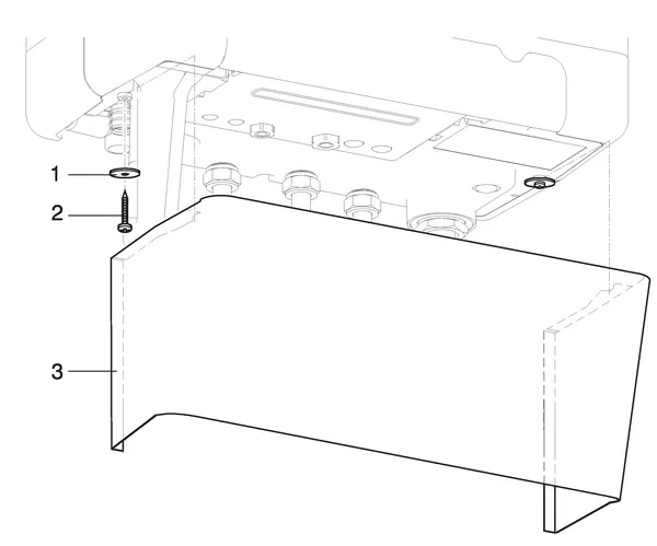 Exploded view Intergas Kombi Kompakt HRE 36/30: Schermplaatset