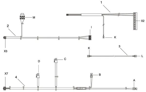 Exploded view Intergas Kompakt Solo HR 22: Bedradingen vanaf januari 2006