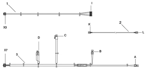 Exploded view Intergas Kompakt Solo HR 12 A: Bedradingen vanaf augustus 2015