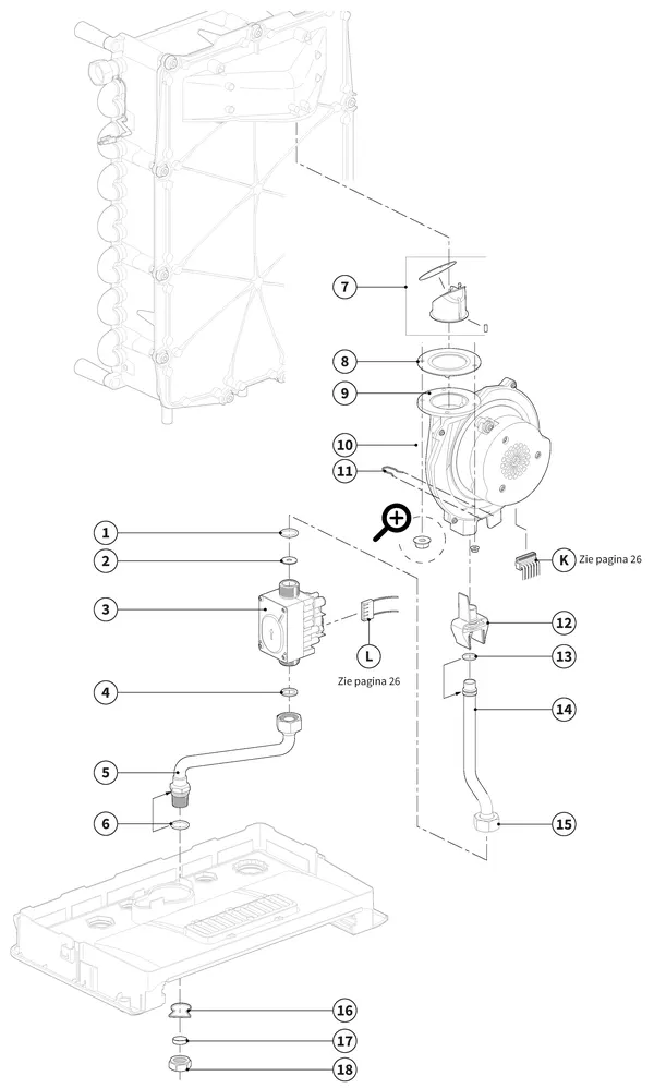 Exploded view Intergas Xtreme 36 First Edition: Gasstraat