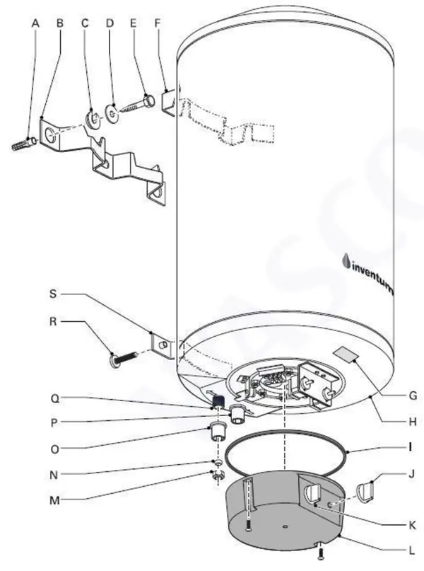 Exploded view Inventum EDR 30 Nachtstroom: Totaaloverzicht