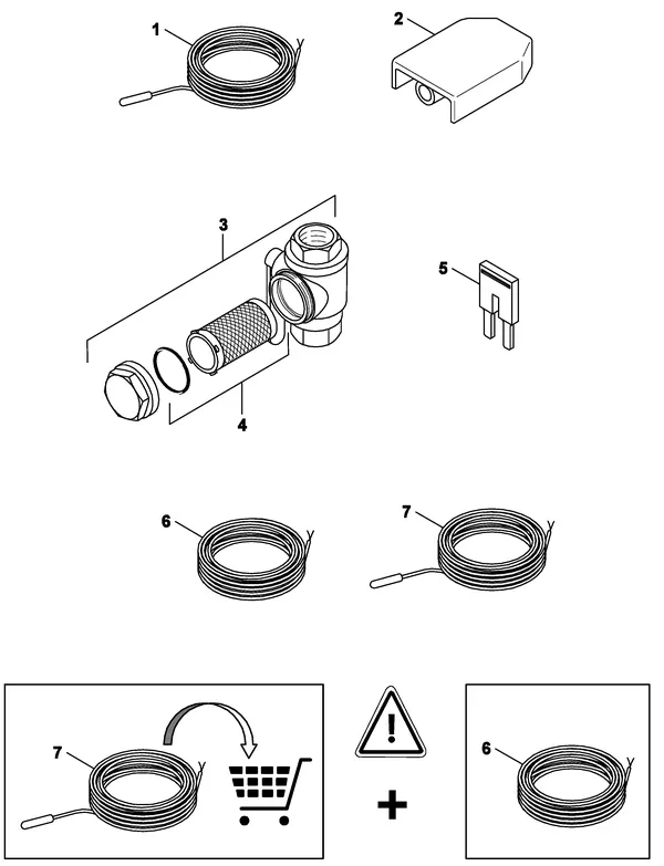 Exploded view Nefit (Bosch) IDU Split 8-15 E: Accessoire wh idu