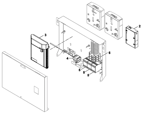 Vue éclatée Nefit (Bosch) Monoblock IDU 13-17 TS : Régulation