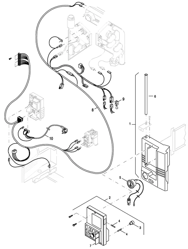 Exploded view Nefit (Bosch) EcomLine Classic HRC 22H: Branderautomaat