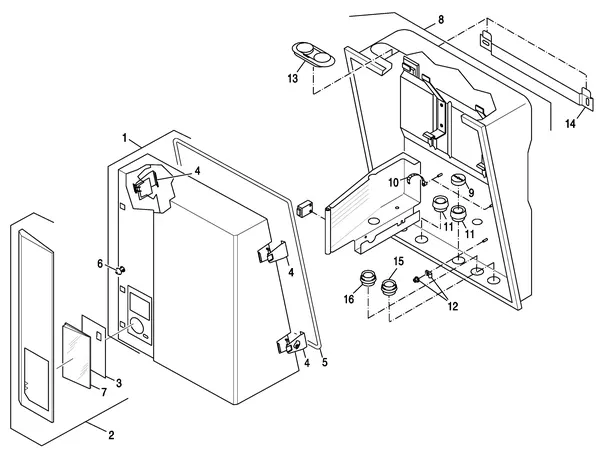 Exploded view Nefit (Bosch) EcomLine Classic HR 22: Mantel