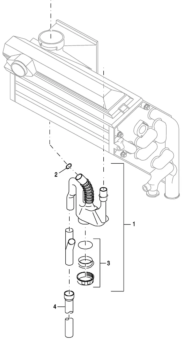 Exploded view Nefit (Bosch) EcomLine Classic HR 43: Sifon
