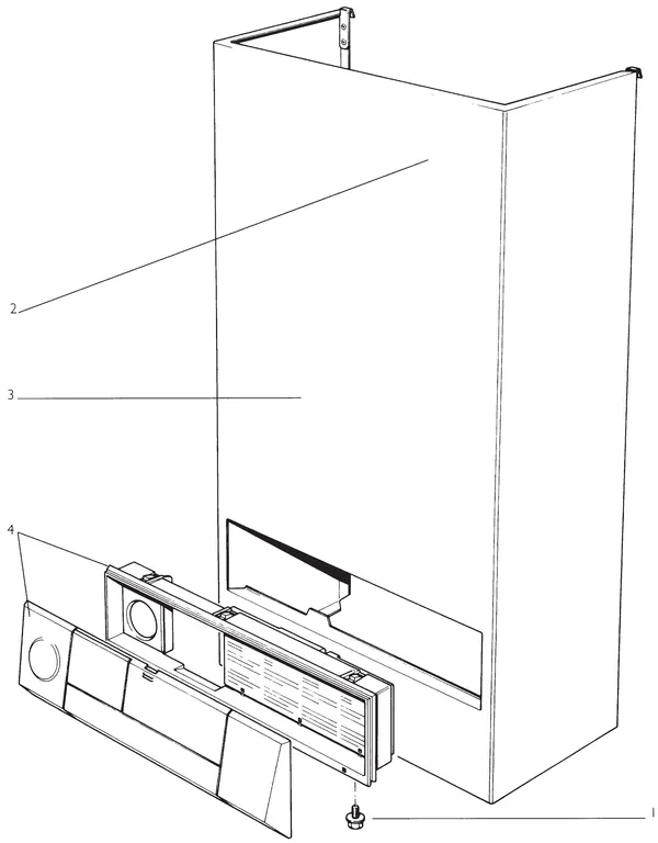 Exploded view Nefit (Bosch) EcomLine Economy HRC 23V: Mantel