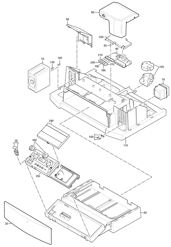 Exploded view Nefit (Bosch) EcomLine Elite HRC 24 CW4: Uba