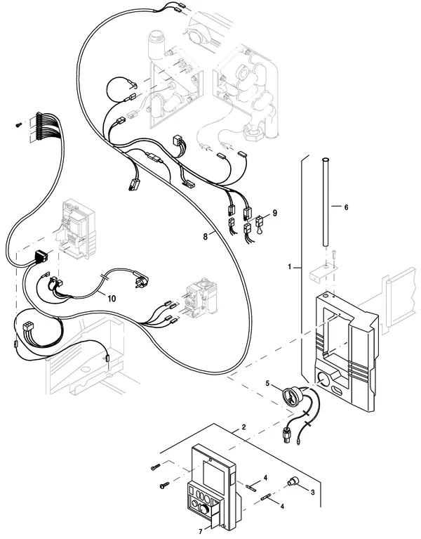 Exploded view Nefit (Bosch) EcomLine Excellent HRC 30H: Bedieningspaneel