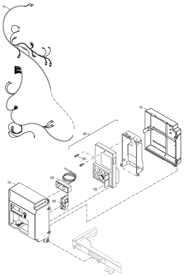 Exploded view Nefit (Bosch) Economy HRC24: Uba