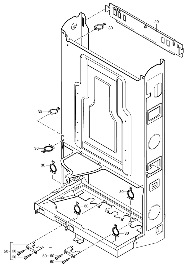 Exploded view Nefit (Bosch) Economy VR24: Ophangbeugel