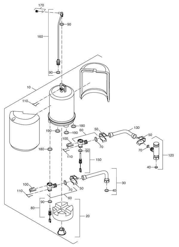Exploded view Nefit (Bosch) Economy VR24: Tappot