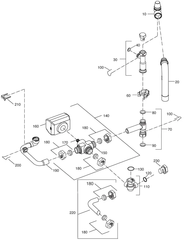 Exploded view Nefit (Bosch) Economy VR24S: 3 wegklep