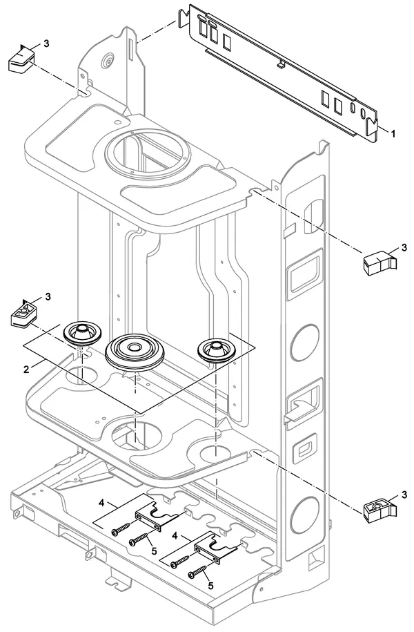 Vue éclatée Nefit (Bosch) Economy VRC24 CW4 : Frame