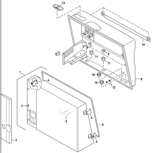 Exploded view Nefit (Bosch) EcomLine Excellent HR 65: Mantel