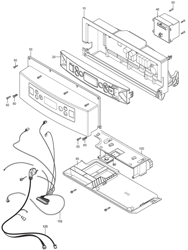 Exploded view Nefit (Bosch) TopLine HR 25: Branderautomaat