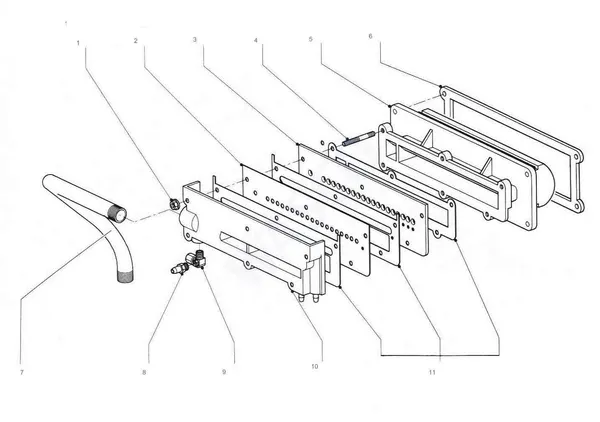 Exploded view Nefit (Bosch) Turbo 21: Brander