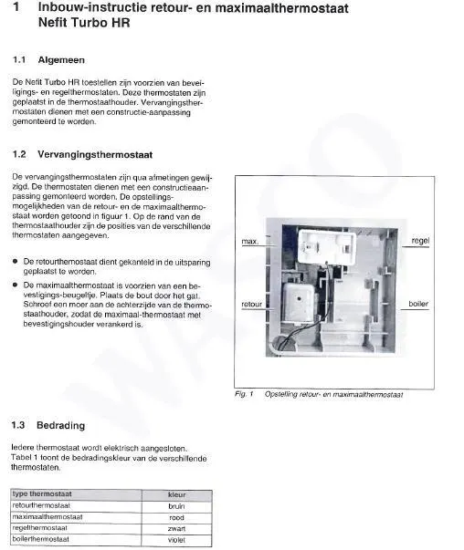 Exploded view Nefit (Bosch) Turbo 32C: Thermostaat