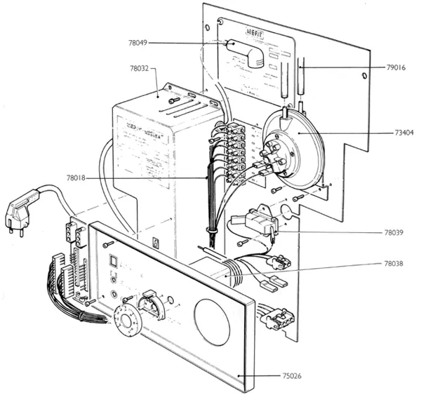 Vue éclatée Nefit (Bosch) Turbo 80 T21 : Pièce d'habillage