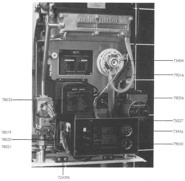 Exploded view Nefit (Bosch) Turbo 80 T32C: Aansturing