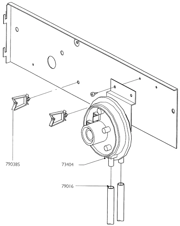 Exploded view Nefit (Bosch) Turbo 90 HR21: Paneel