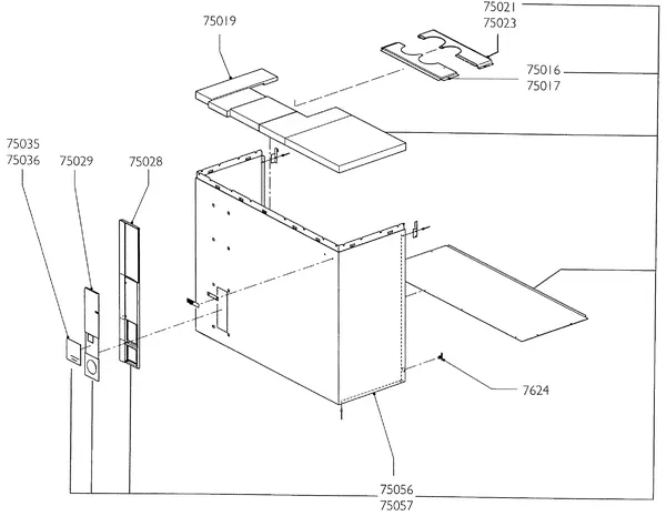 Exploded view Nefit (Bosch) Turbo 90 HRC21H: Mantel