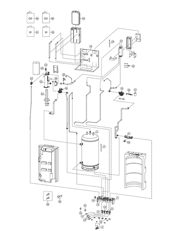 Exploded view Panasonic WH-ADC0916G9E8: Binnenunit