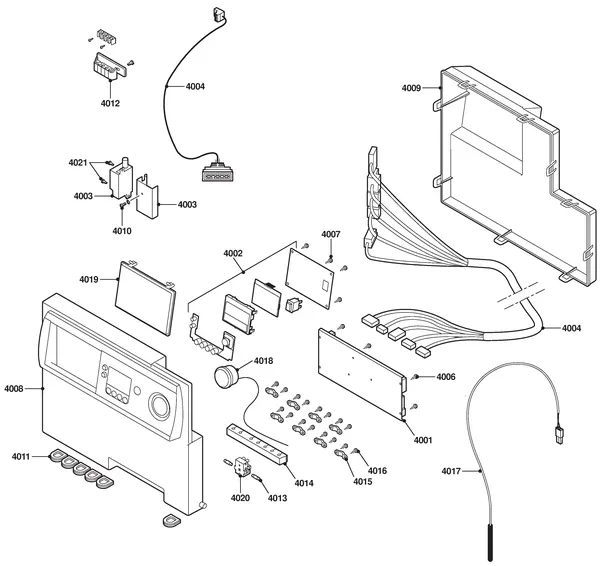 Exploded view Remeha Aquanta | vanaf serienr. 0614401329300: Elektra