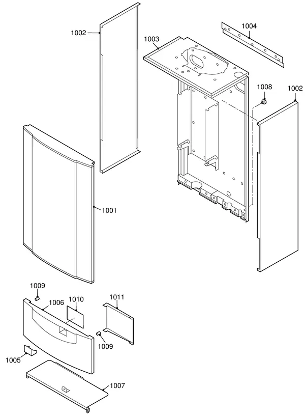 Exploded view Remeha Quinta 45 Solo: Mantel
