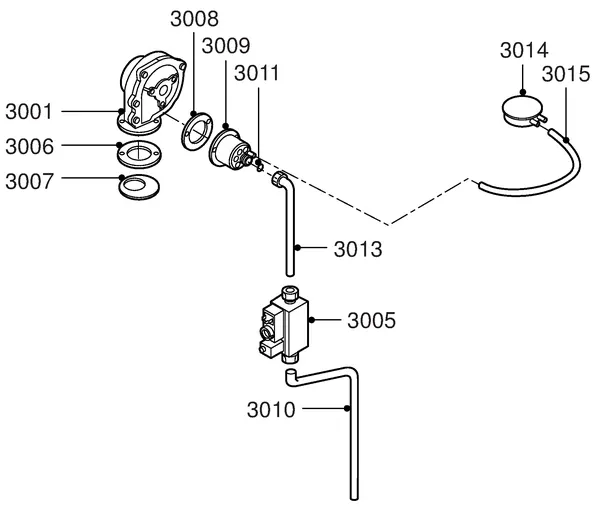 Exploded view Remeha W21 Eco Solo: Gas ventilator