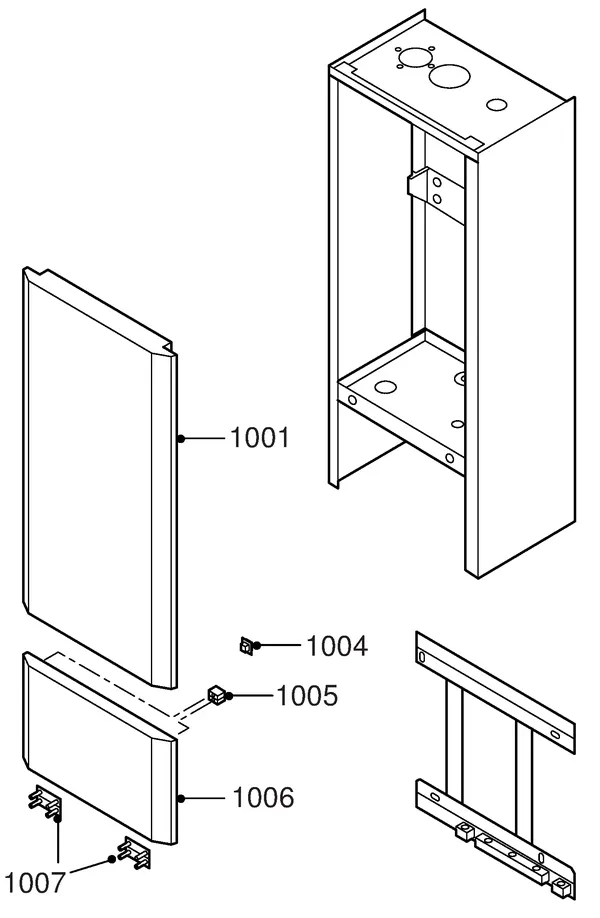 Exploded view Remeha W28 Eco Combi: Mantel