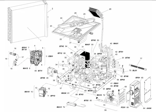 Exploded view Stiebel Eltron LWZ 8 CS Premium (02/2019): Koelkring