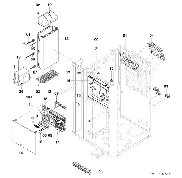 Exploded view Vaillant aroTHERM VWL 125/6 A R1 400V: Schakelkast