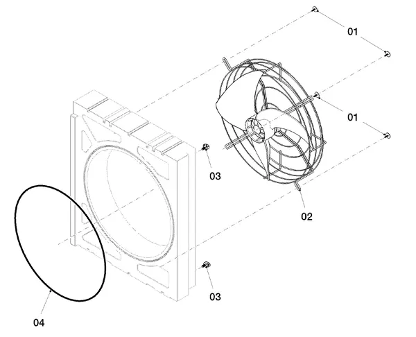 Exploded view Vaillant aroTHERM VWL 35/6 A R2: Ventilator