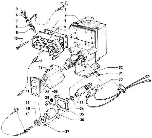Exploded view Vaillant Combiketel Turbo CWK 24-12 SO28: Gasblok