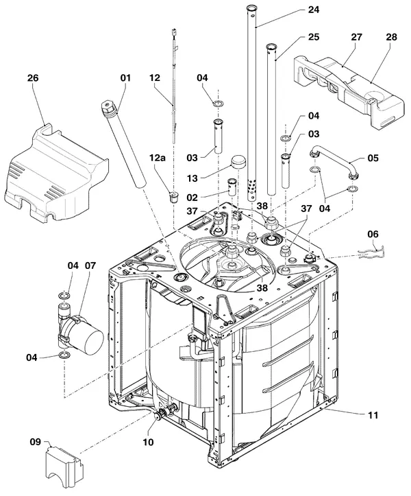 Vue éclatée Vaillant ecoCOMPACT VSC 306/4-5 150 R1 : Ballon d'eau chaude sanitaire