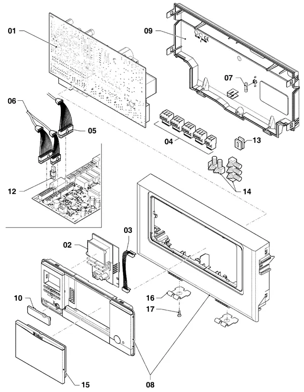 Exploded view Vaillant ecoCOMPACT VSC 306/4-5 90 R1: Schakelkast