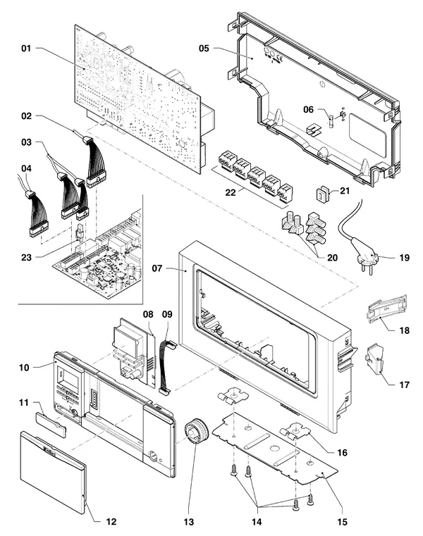 Exploded view Vaillant ecoTEC pro classic VHR CW4 5-3 EXP R1: Schakelkast