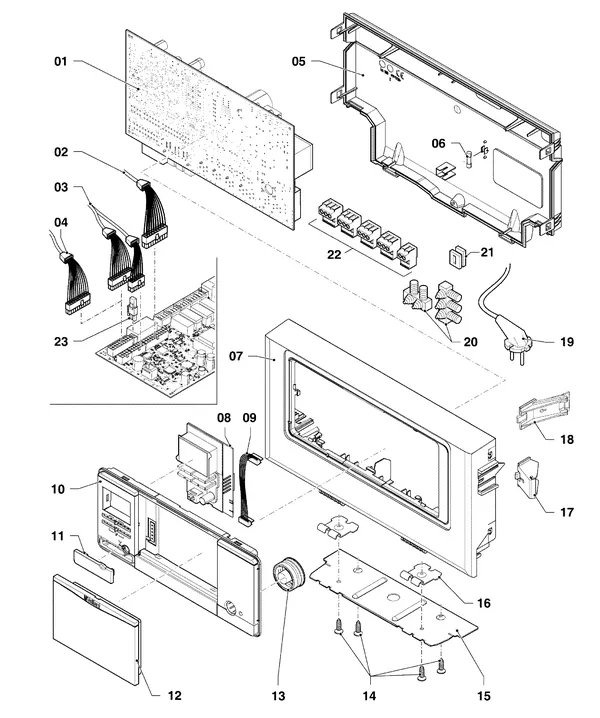 Exploded view Vaillant ecoTEC pro classic VHR CW4 5-3 EXP R4: Schakelkast